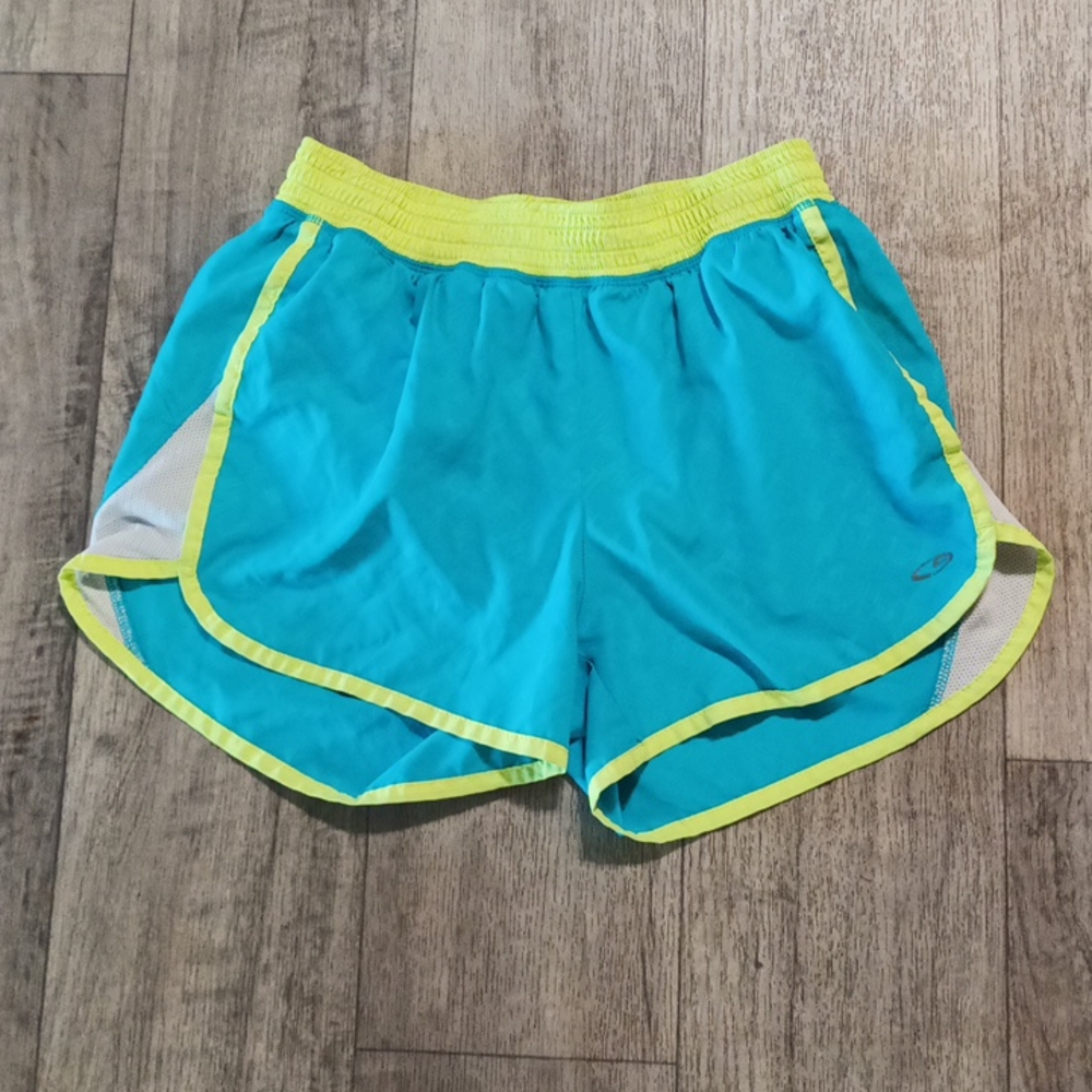 Womens Athletic Sportswear Active wear swim CHAMPION sz Med blue green b33